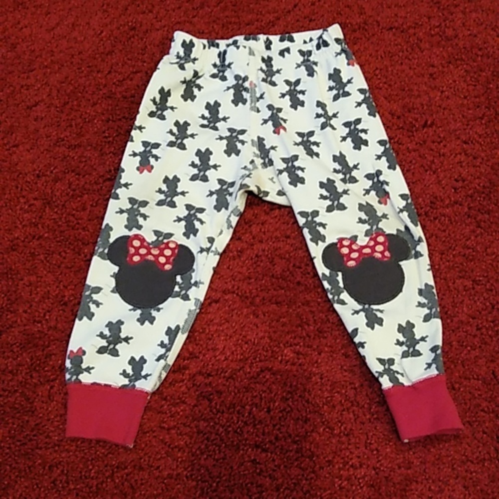 Hanna Anderson Disney Minnie Mouse Pajamas Cream/Red/Black Size 18-24 Months - Picture 9 of 14